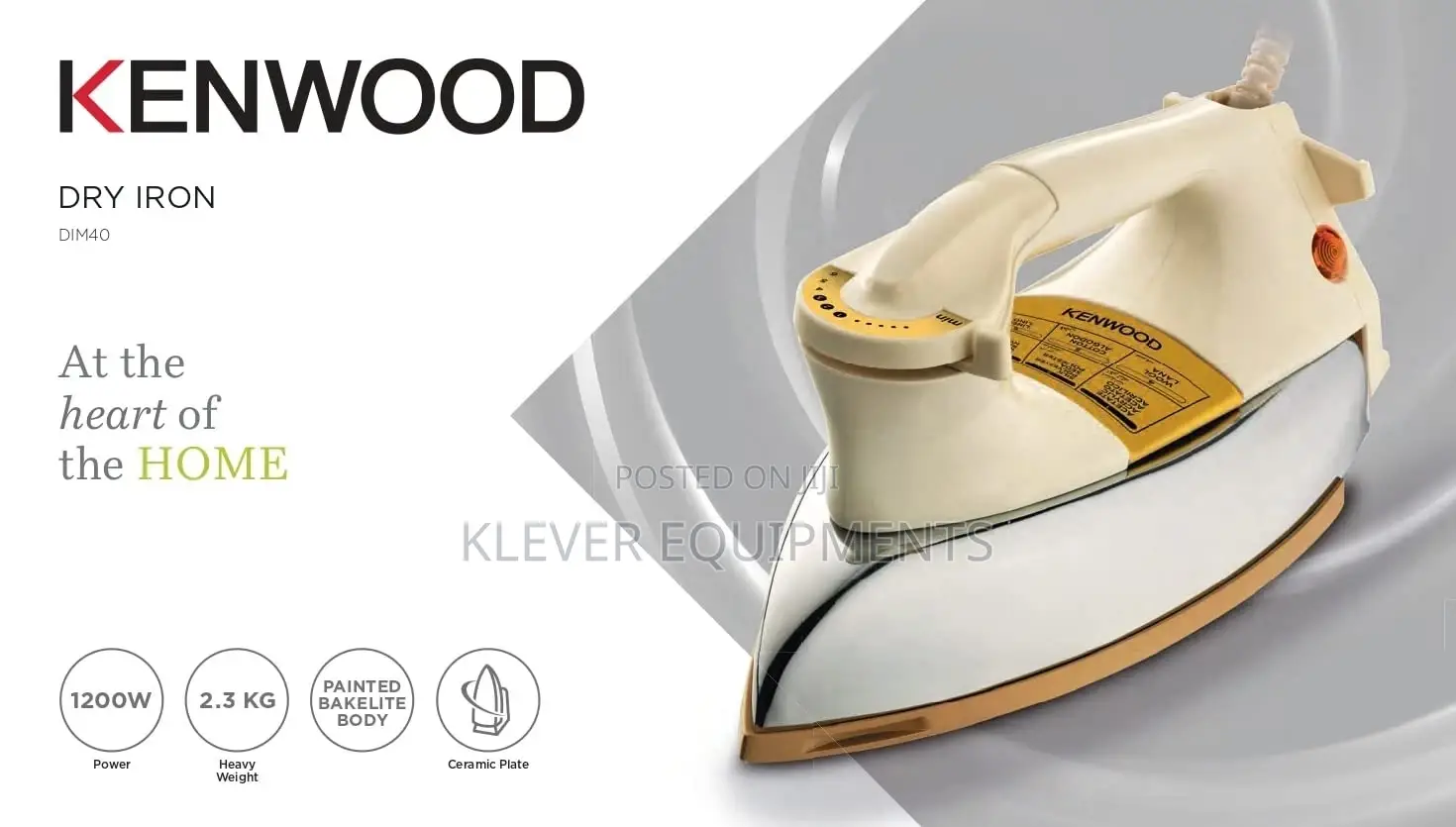 Kenwood Heavy Weight Ceramic Dry Iron