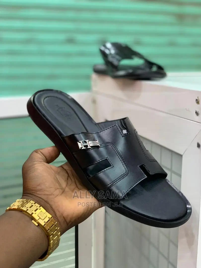 Sandals Black Leather