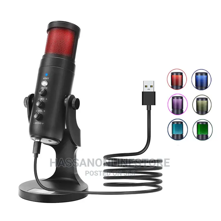 Jmary MC-PW9 RGB Wired Microphone