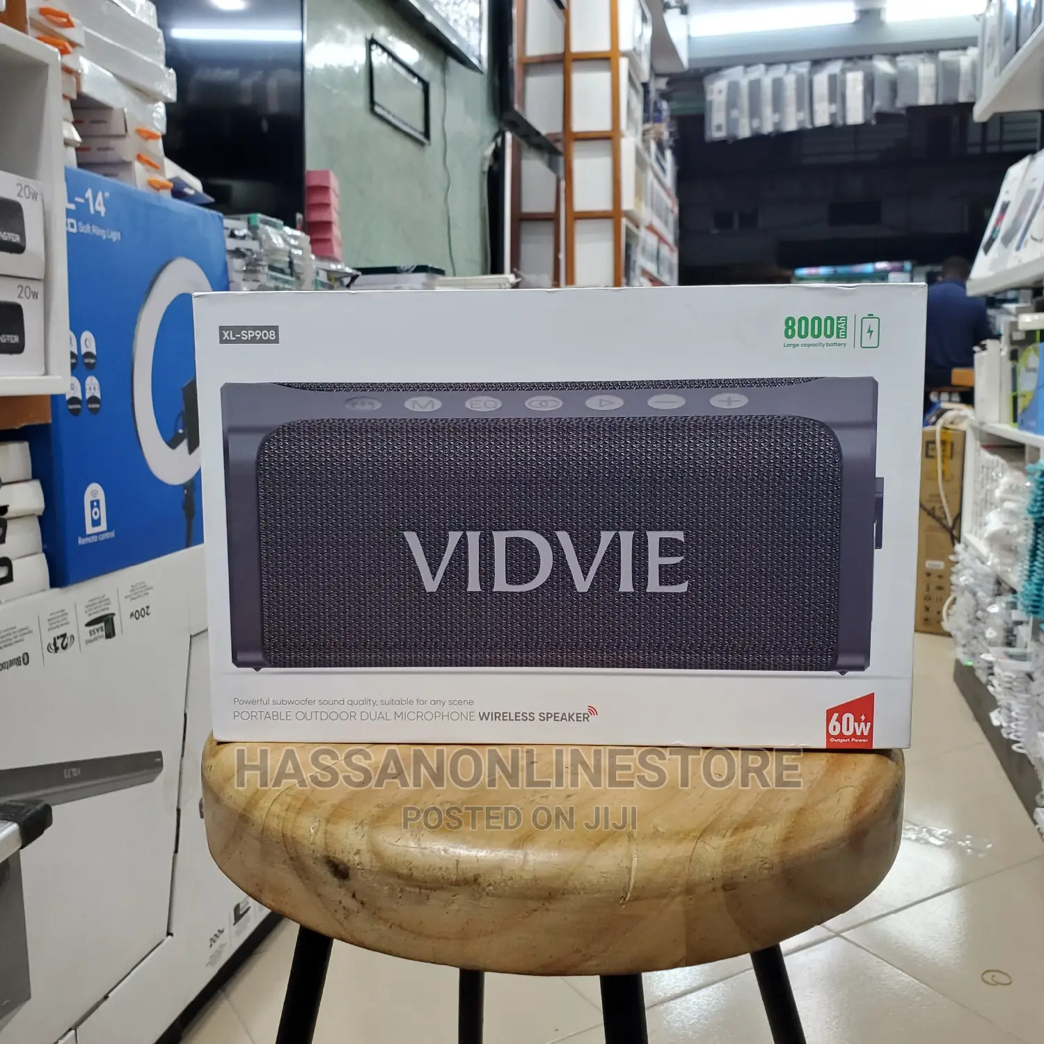 Vidvie Portable Outdoor Dual Microphone Speaker XL SP908