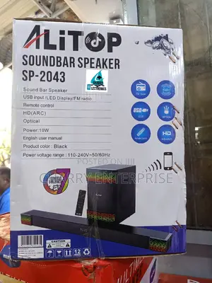Alitop Sound Bar WIRELESS POWERFUL BASS
