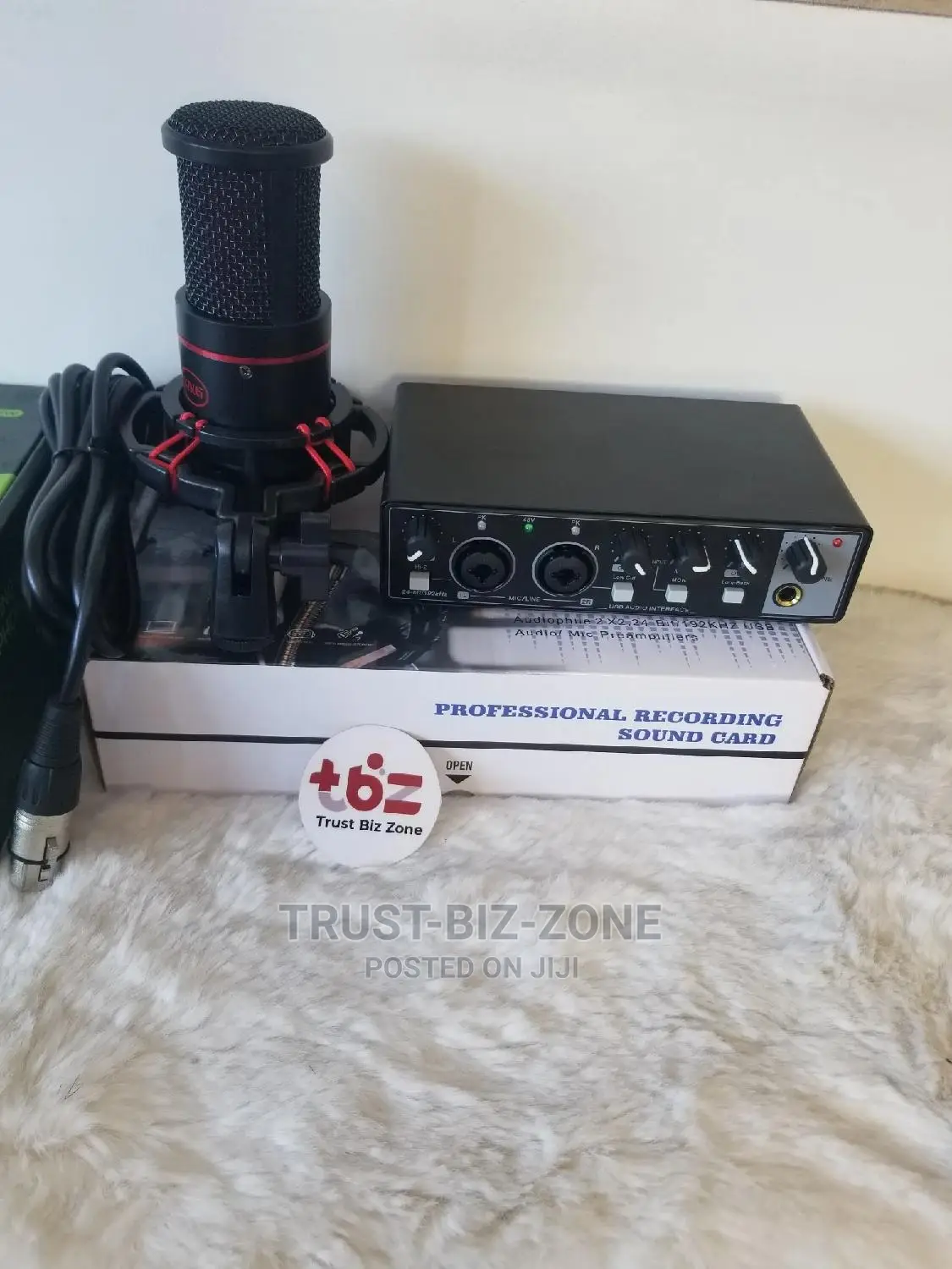 Sound Card Microphone Full Set