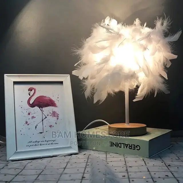 Orstrich Feather Decor Lamp