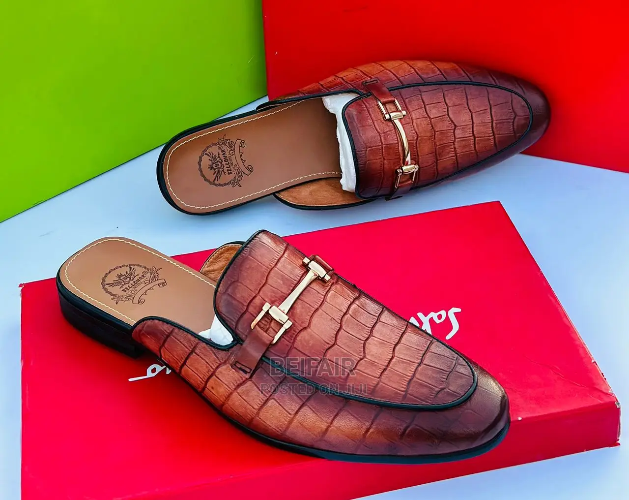 Half Shoes| Black | Coffee |Brown |Original |Ngozi |Leather