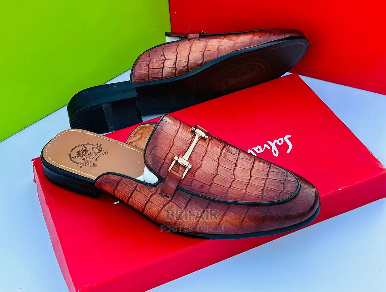 Half Shoes| Black | Coffee |Brown |Original |Ngozi |Leather