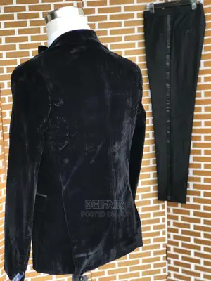 Black Velvet Men's Suits | Suti Za Kiume