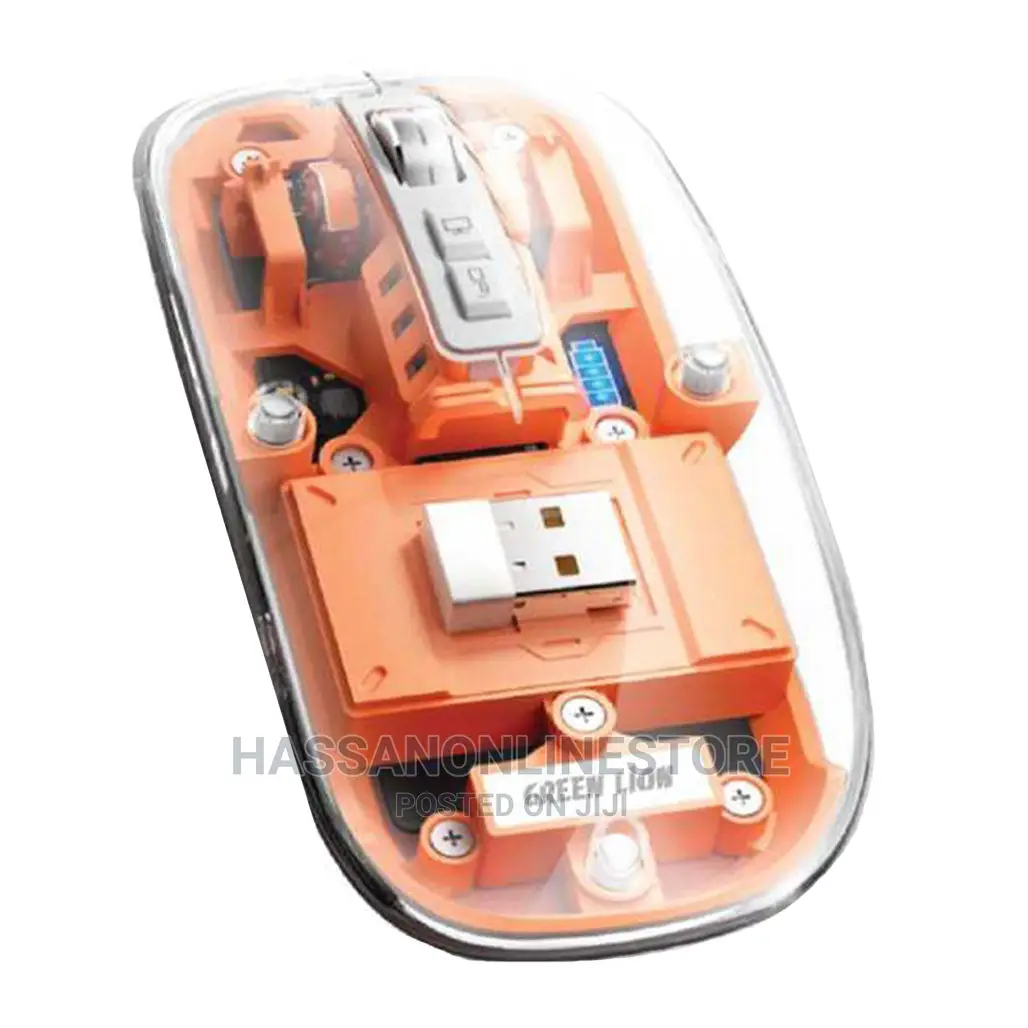 Greenlion Transparent Mouse 2400dpi 400mah