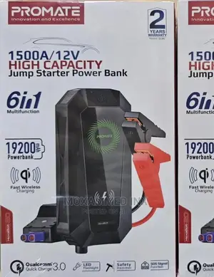 High Capacity Jump Starter Powerbank 6 In 1