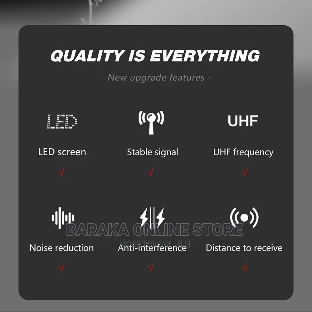 W68 Universal Wireless Microphone