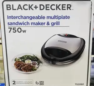 BLACK+DECKER Sandwich Maker Grill 750W