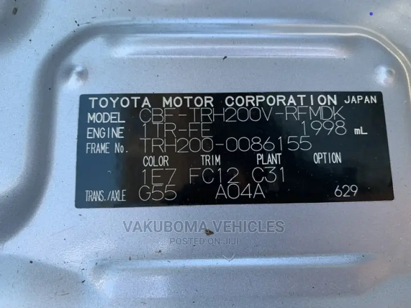 Toyota HiAce 2008 Silver