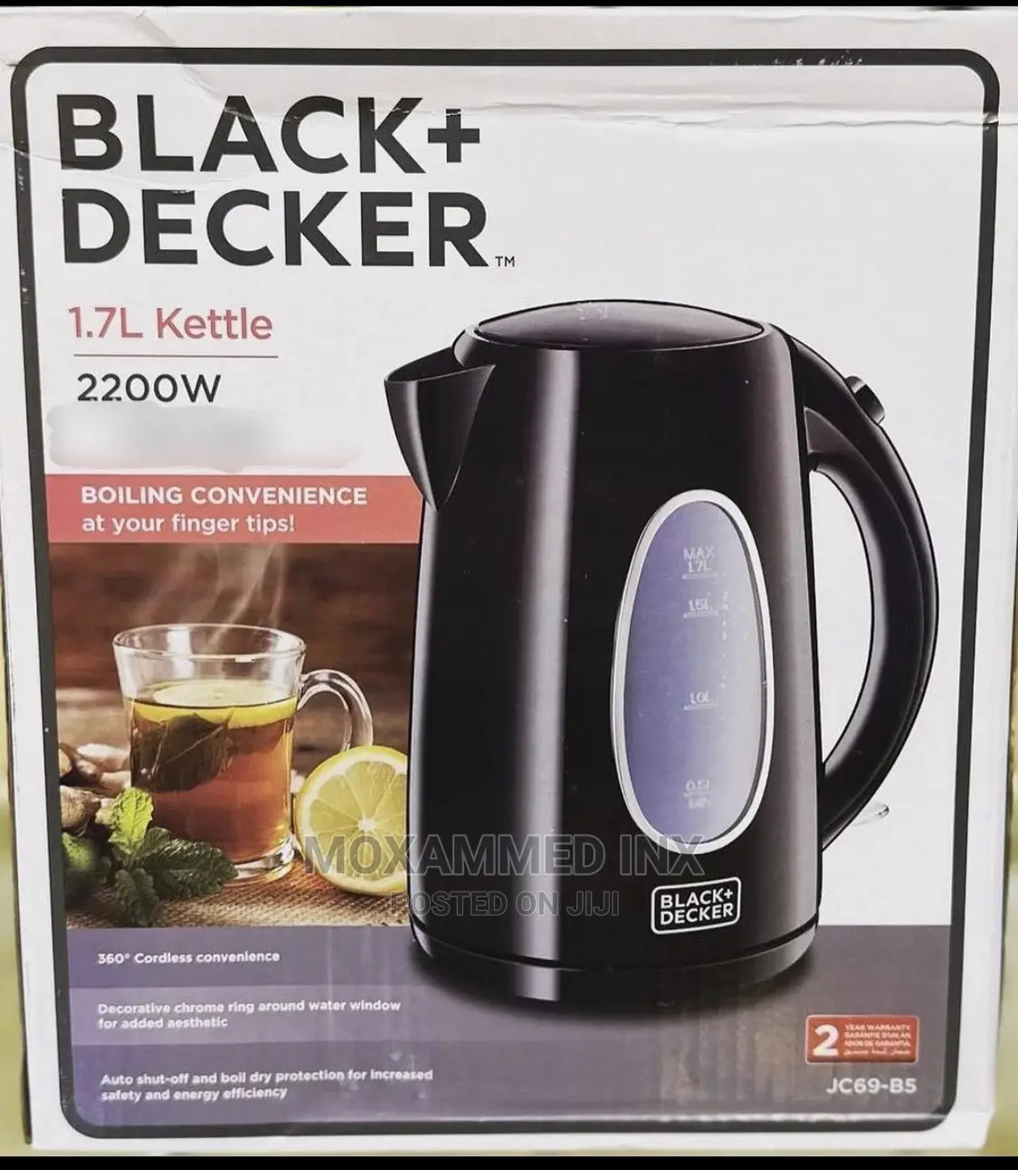 1.7L Kettle 2200W in Ilala Kitchen Appliances, Moxammed Inx Jiji.co.tz