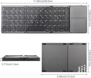 Foldable Bluetooth Keyboard With Touchpad - B033