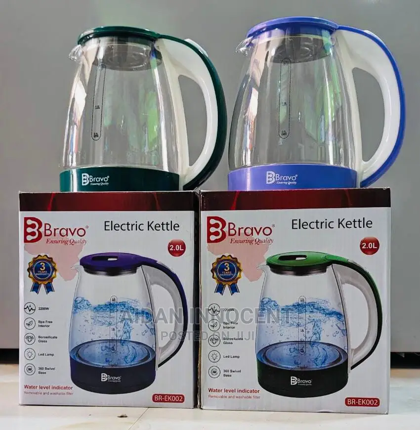 Glass Kettle Heater Jug Bravo
