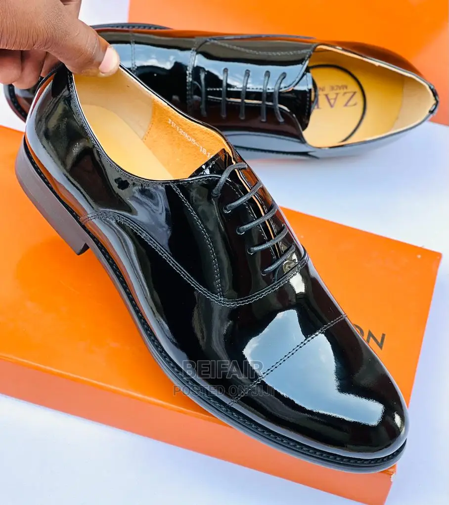 Original Men's Leather Shoes | Viatu Original Vya Kiume