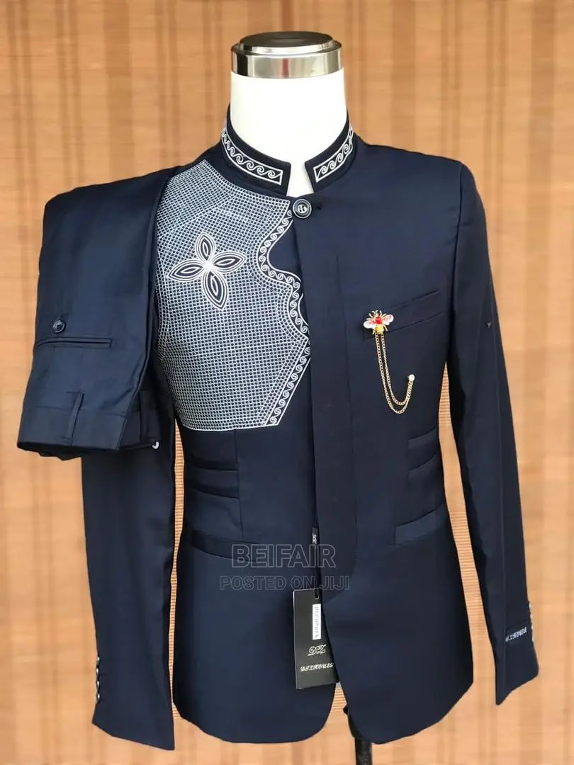 Black | Dark Blue Kaunda Suits | Men's Suits |Suti Za Kiume