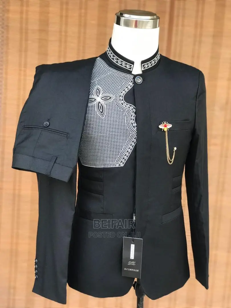 Black | Dark Blue Kaunda Suits | Men's Suits |Suti Za Kiume