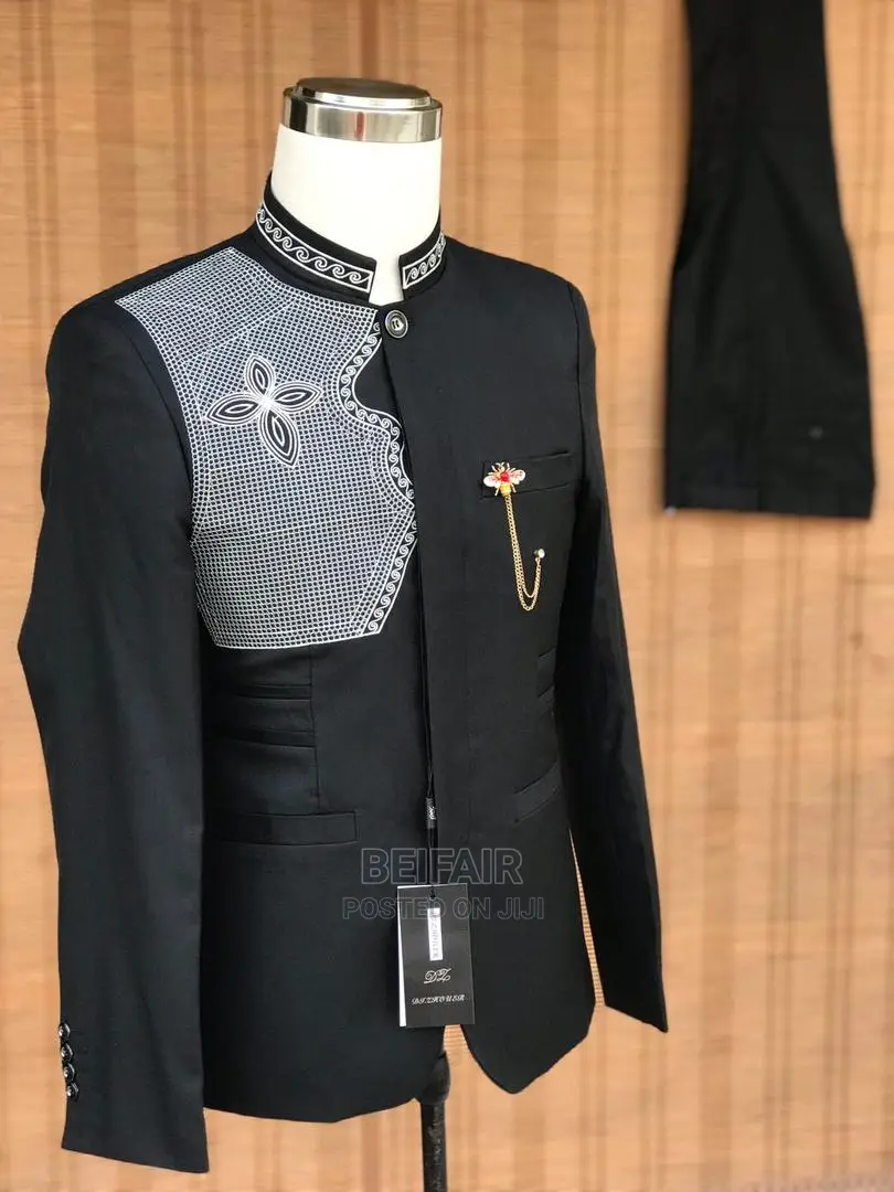 Black | Dark Blue Kaunda Suits | Men's Suits |Suti Za Kiume