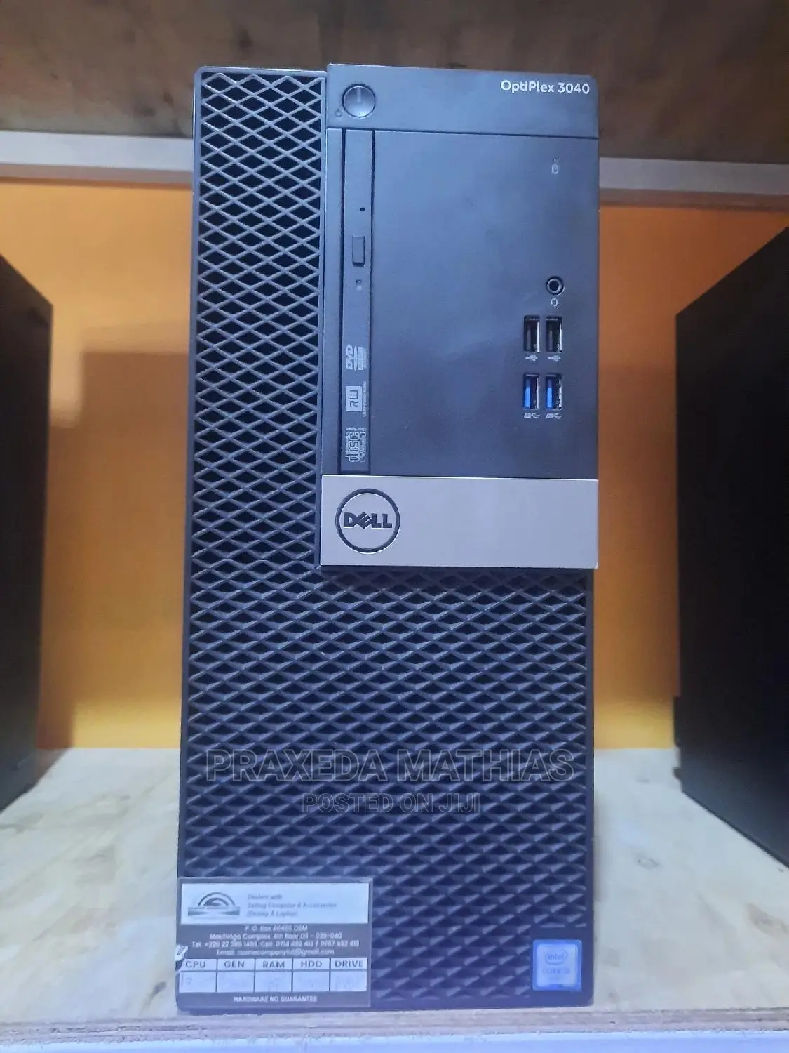 Desktop Computer Dell OptiPlex 3050 8GB Intel Core I3 HDD 500GB