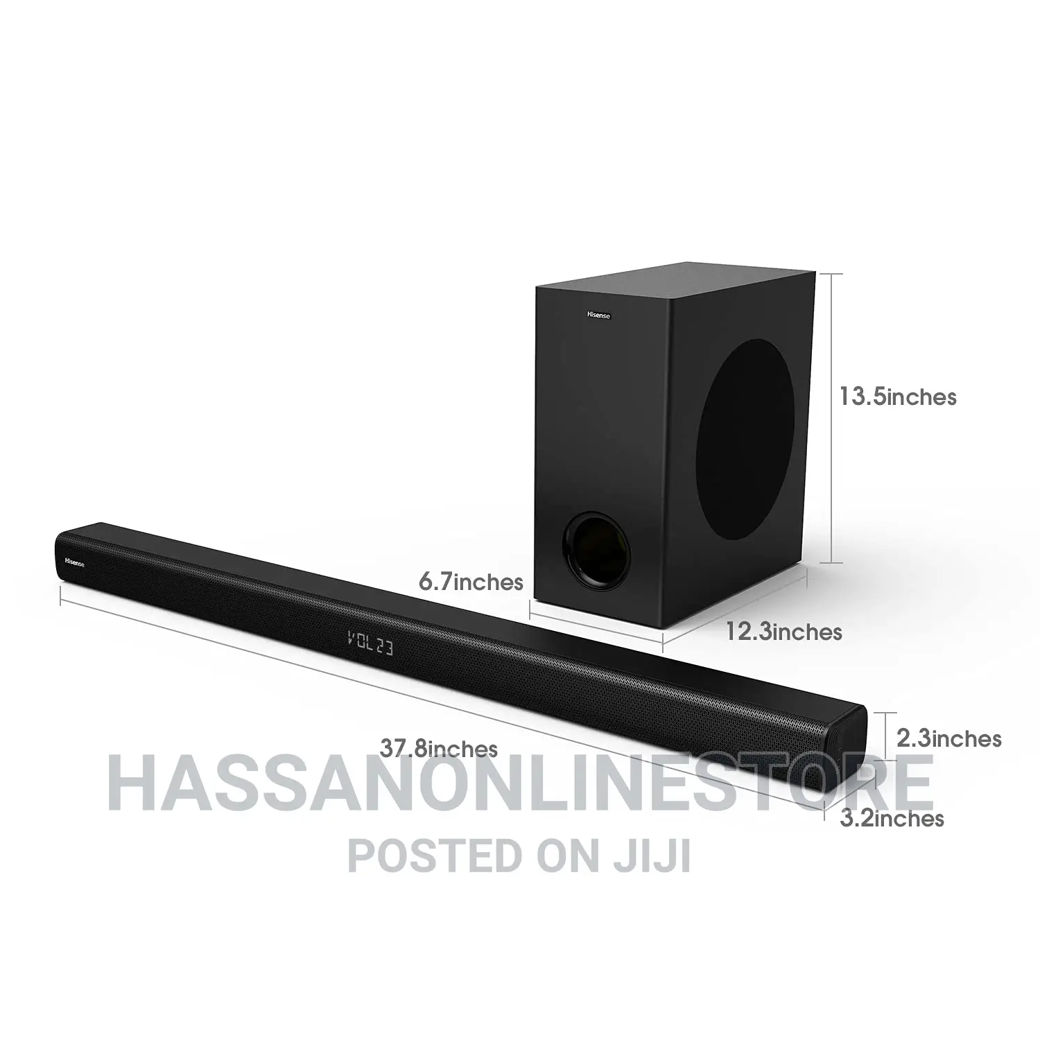 Hisense HS218 2.1ch Sound Bar With Wireless Subwoofer