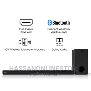 Hisense HS218 2.1ch Sound Bar With Wireless Subwoofer