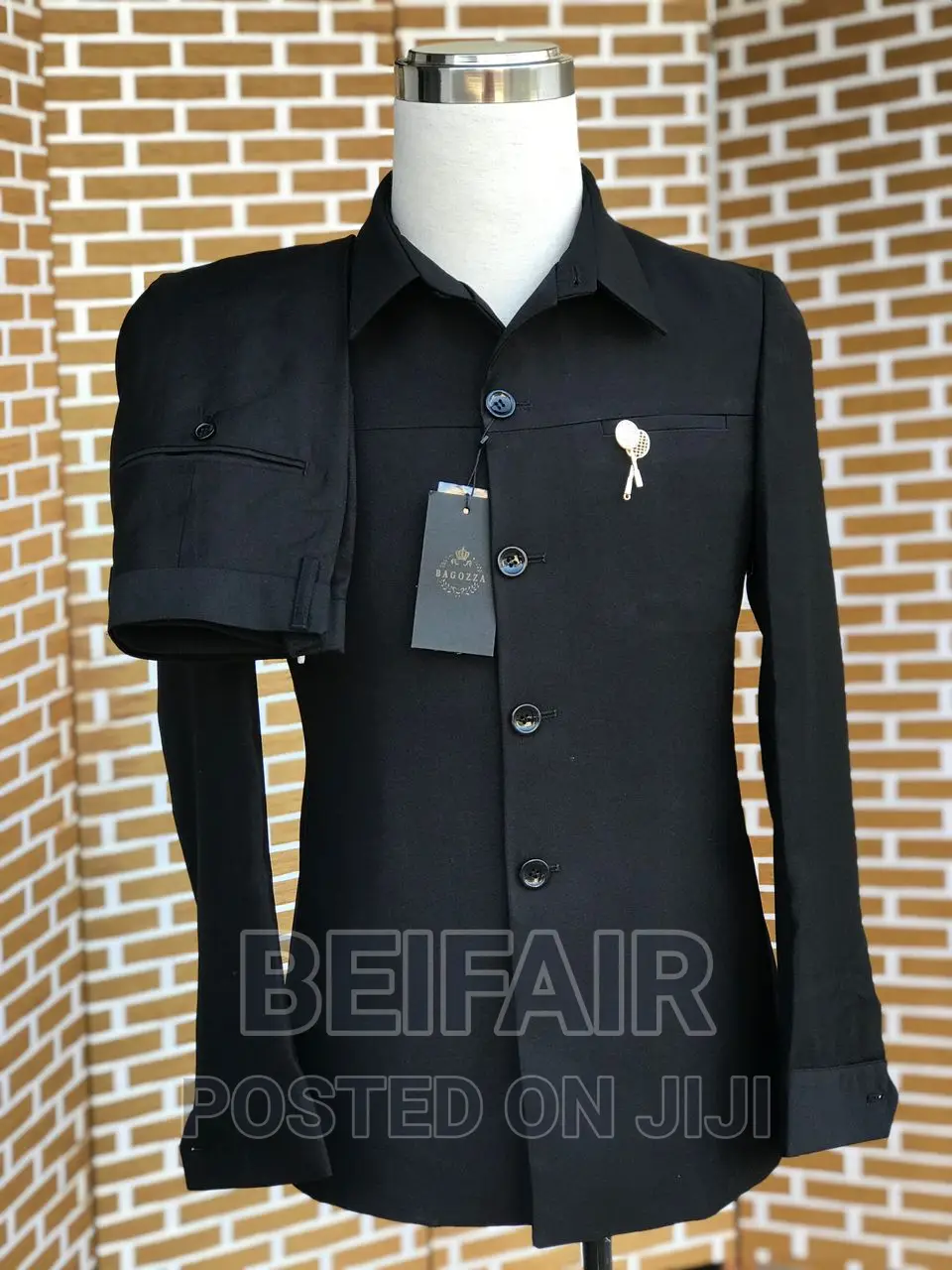 New Black Kaunda Suits | Men's Suits | Suti Za Kiume