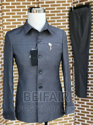 New Grey Kaunda Suits | Kaunda Suits Suti Za Kiume