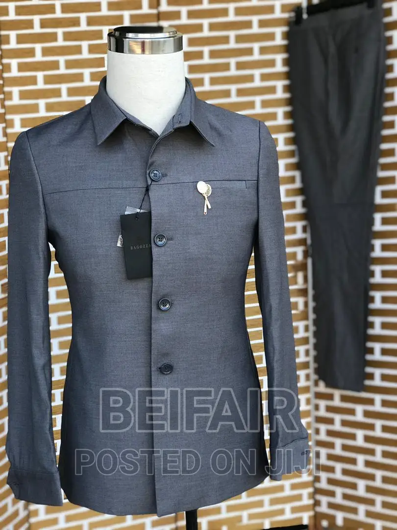 New Grey Kaunda Suits | Kaunda Suits Suti Za Kiume