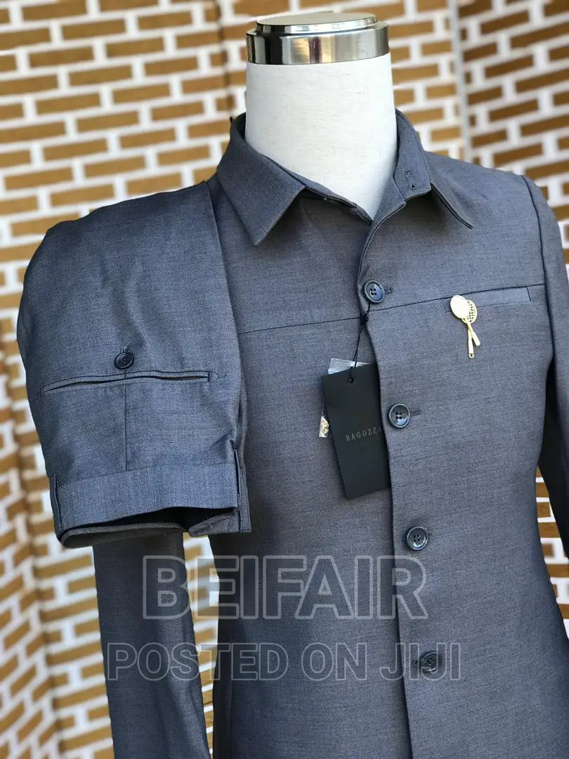 New Grey Kaunda Suits | Kaunda Suits Suti Za Kiume