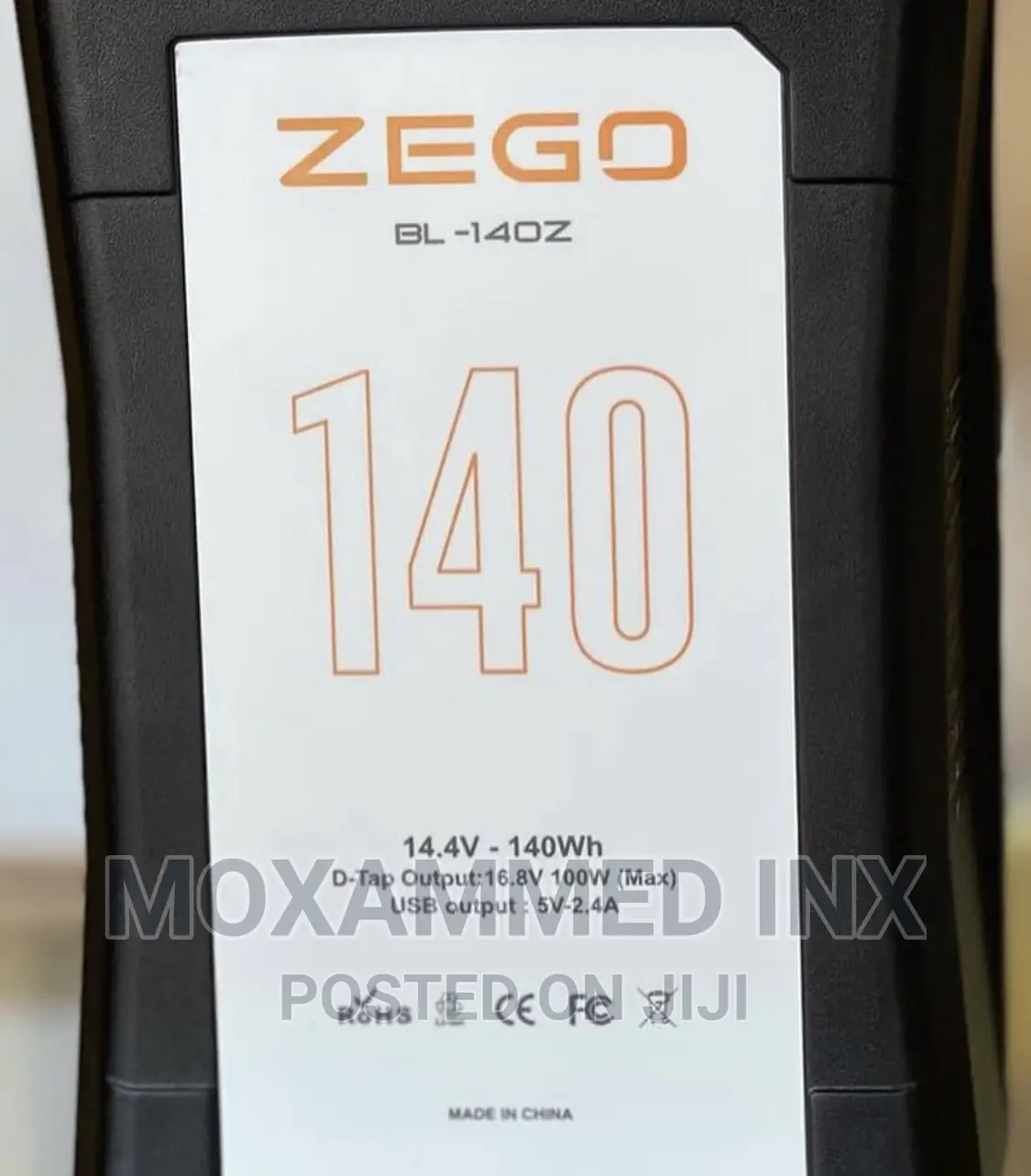 Zego Bl-140z v Mount Battery