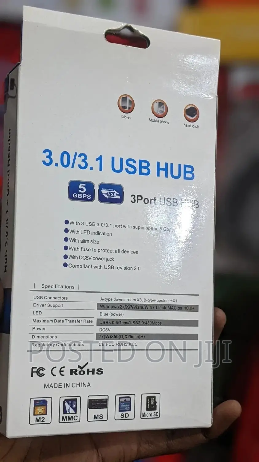 USB Hub With Card Reader