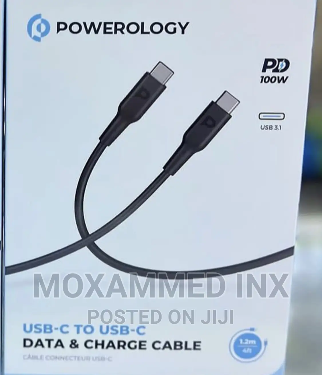 Powerology Usb C To Usb C Data Charger Cable