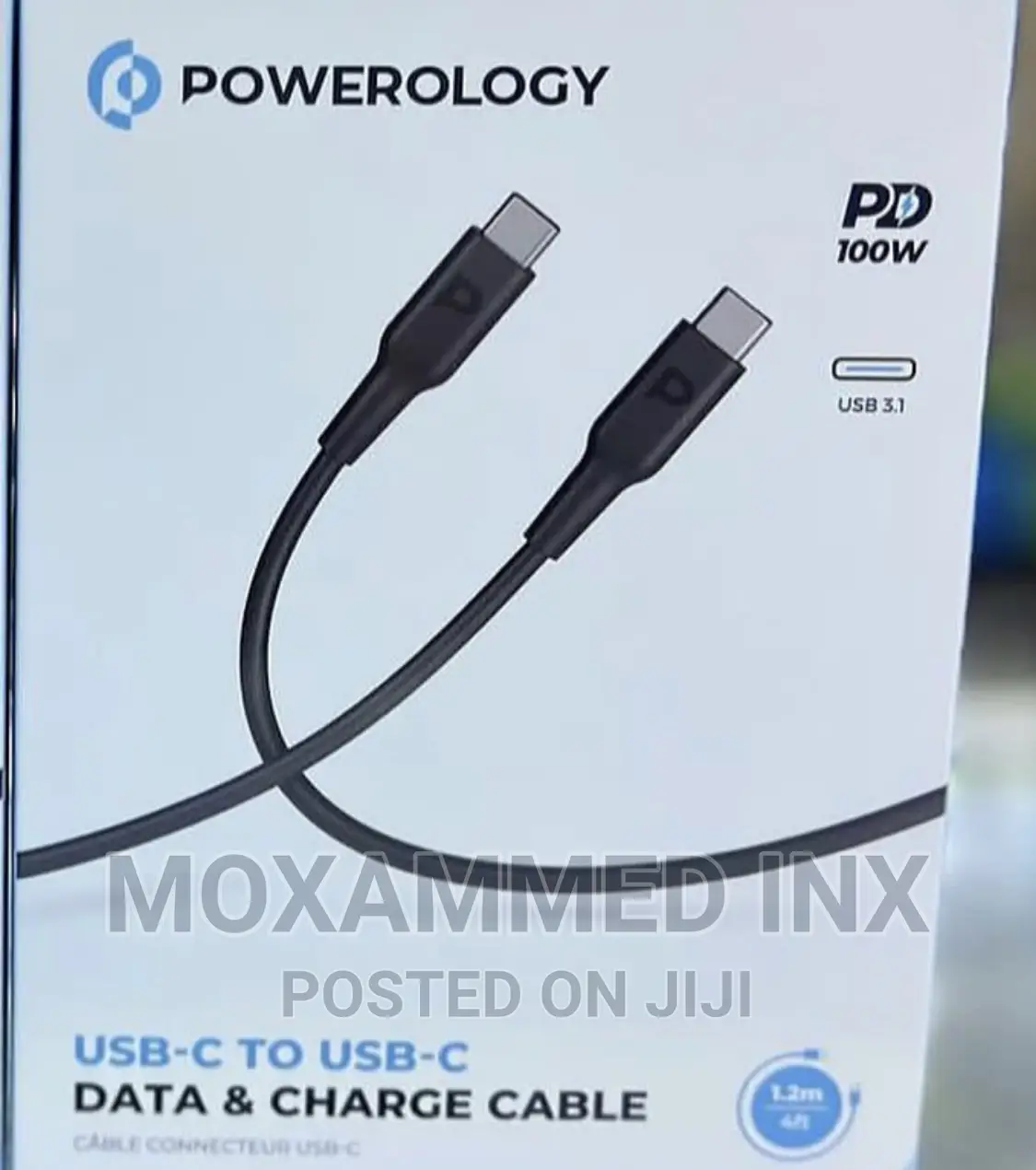 Powerology Usb C To Usb C Data Charger Cable