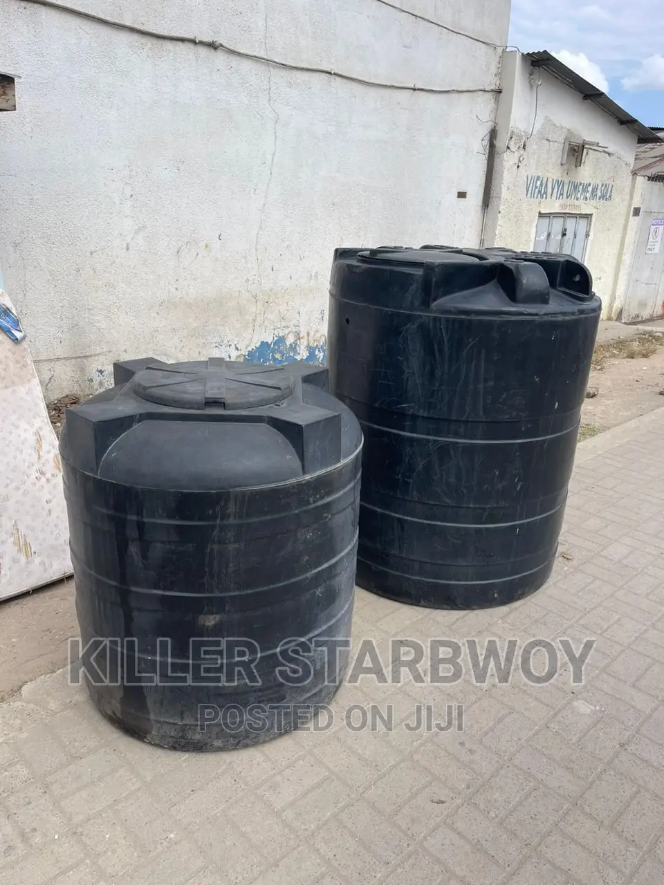 Tank Za Maji Bado Mpya, Lita 500 Kwa 1000