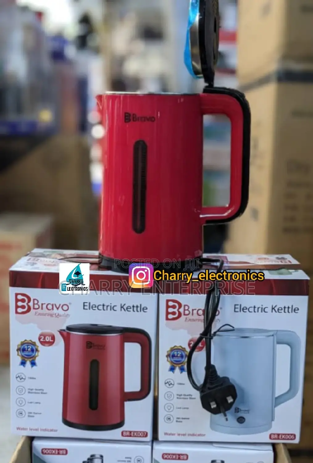 ORIGINAL Bravo Electric Kettle2L
1500w