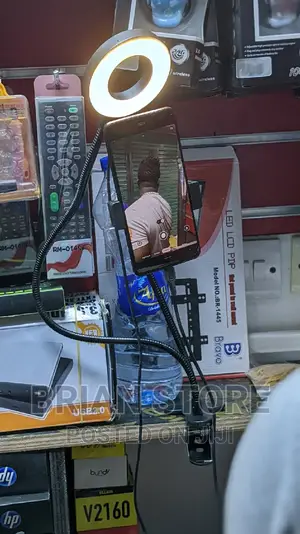 Professional Live Stream Phone Holder With Ring Light