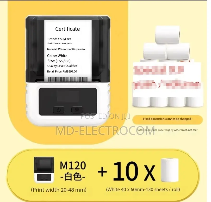 Phomemo M120 Label Maker Barcode Printer