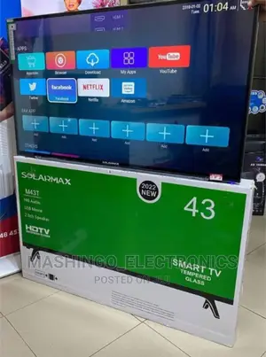 Solarmax Smart Tv 43inch (Double Glass) Duka Lipo Kariakoo