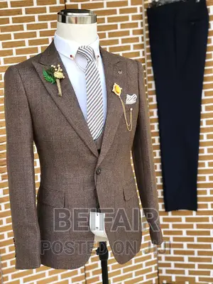 Suti Za Kiume | Men's Suits | Brown and Dark Blue