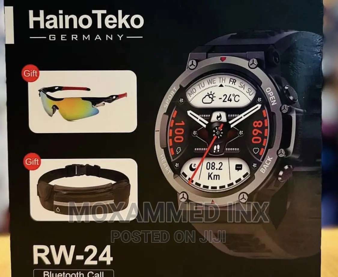 Haino Teko Smartwatch RW24 With Free Waist Bag Sunglassess