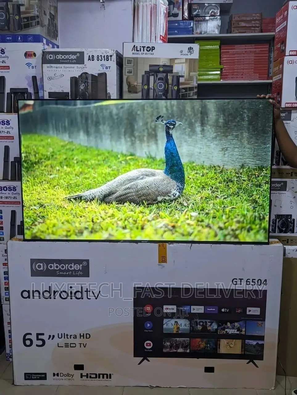 Aborder 65 Inches Smart Android Ultra HD TV