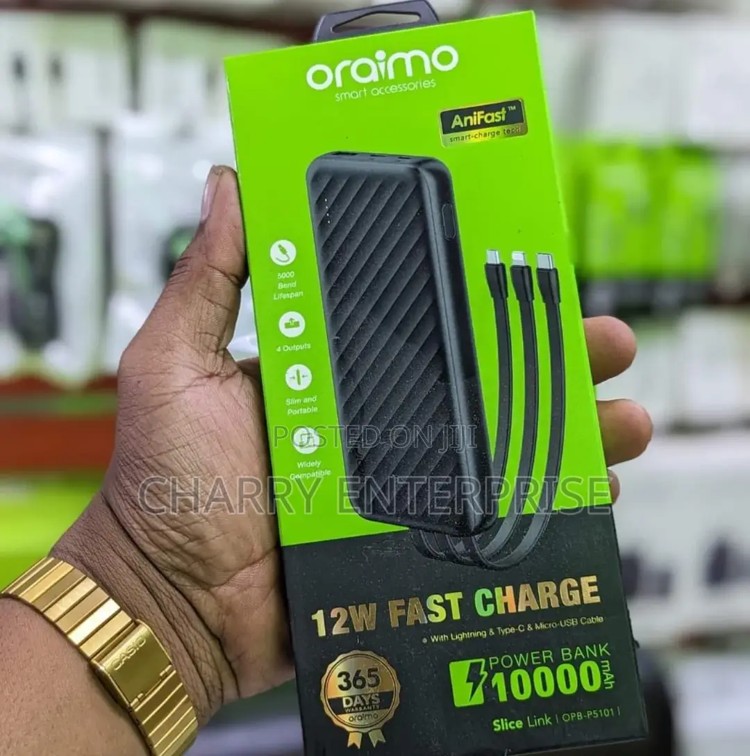 ORIGINAL ORAIMO Power Bank 12W Fast Charge10000MAH Durable