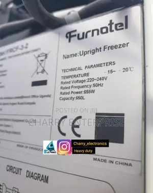 Offer Furnotel Heavy Duty Upright Showcase Freezer 650 L