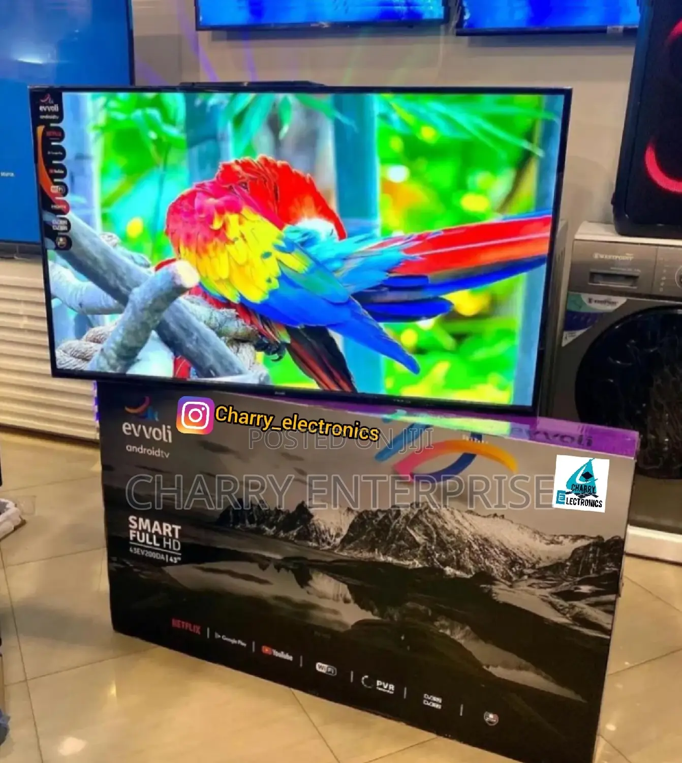 Evvoli Smart ANDROID Tv Full HD With Wi-Fi43 Inch