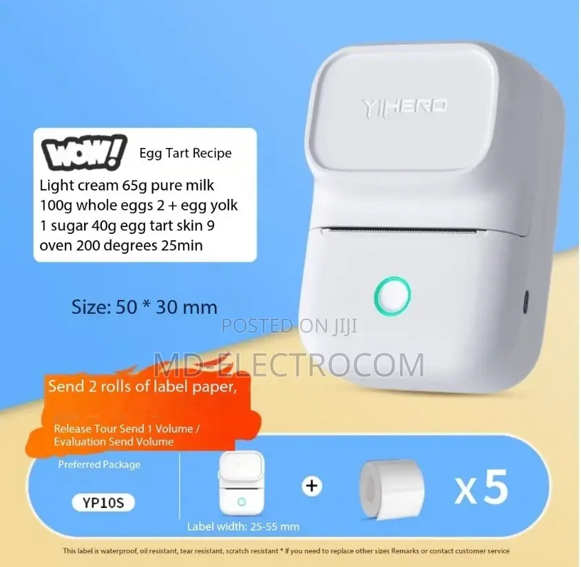Yihero YP10 Mini Label Printer