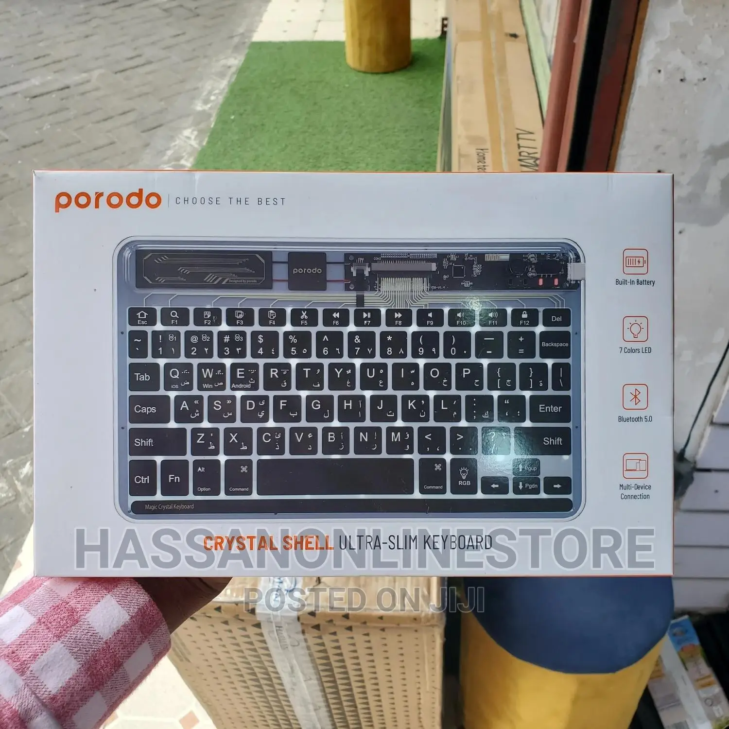 Porodo Crystal Shell Ultra-Slim Keyboard