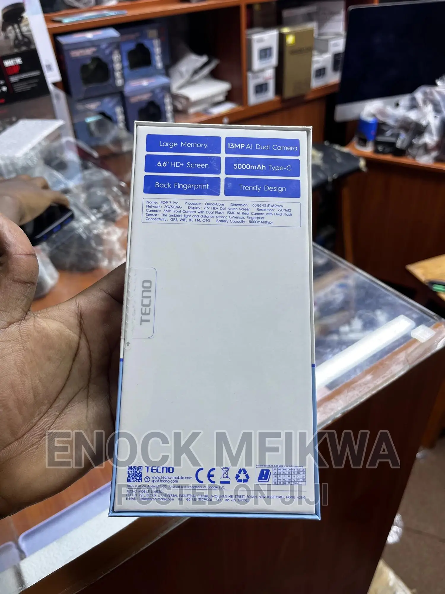 New Tecno Pop 7 Pro 64 GB Black