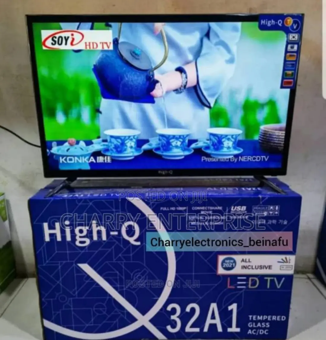 High Q TV 32 Inches Double Glass Normal