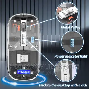 Fmouse M133 Transparent Rechargeable Mouse