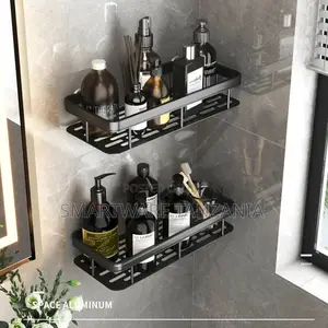 Bathroom Storage Holder Shelf Shower Organizer Wall Rack